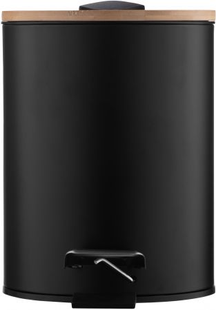 Відро для сміття ARDESTO Minimalism з педаллю, 3л, метал, пластик, бамбук, чорний (ARHB3601BB) Купить аксессуар для ванной и туалета Відро для сміття ARDESTO Minimalism з педаллю, 3л, метал, пластик, бамбук, чорний (ARHB3601BB) | Фото 2