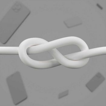 BELKIN USB-A - Lightning силіконовий, з кліпсою, 3m White (CAA008BT3MWH) | Фото 11