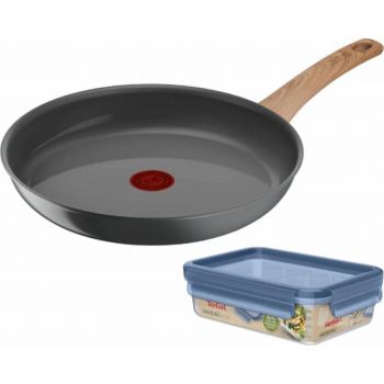 Сковорода TEFAL Renew+контейнер TEFAL Master Seal Eco, 26см, 0.8л, сірий (C4250543) | Фото 1