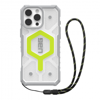 Чохол +ремінець UAG для APPLE iPhone 16 Pro Max Pathfinder Clear Magsafe Bundle, Active Neon Lanyard | Фото 1