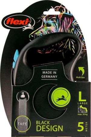 Повідець-рулетка Flexi Black Design L до 50 кг 5 м блакитний (4000498034132) Повідець-рулетка Flexi Black Design L до 50 кг 5 м блакитний (4000498034132) | Фото 4