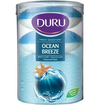 Мило туалетне DURU Fresh Sensations Океанський бриз 4*100 г (8690506517977) | Фото 1