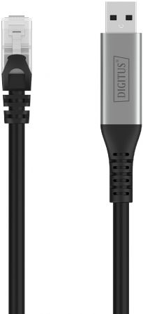 Кабель DIGITUS Ethernet USB-A - RJ45 CAT 6A S/FTP, 1 Gbit/s, 2m (AK-300600-020-S) Кабель DIGITUS Ethernet USB-A - RJ45 CAT 6A S/FTP, 1 Gbit/s, 2m (AK-300600-020-S) | Фото 2