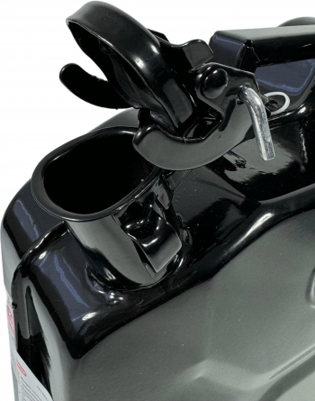 Каністра металева Poputchik для палива 20 л з рукавичками Чорна (28-031-IS) | Фото 6