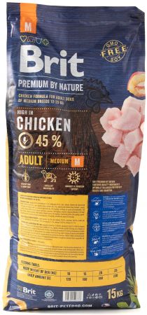  Brit Premium Adult M зі смаком курки 15 кг (85956025263760 | Фото 8