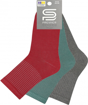 Шкарпетки жіночі Premier Socks 36-40 3 пари різнокольорові (4820203351947) | Фото 2