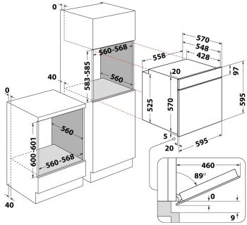 Купить встраиваемую духовку Whirlpool OMK38HU0B | Фото 10