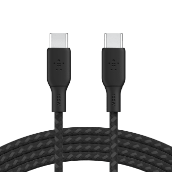 КабельBELKIN USB-С - USB-С витой 100W 2м Black (CAB014BT2MBK) | Фото 1