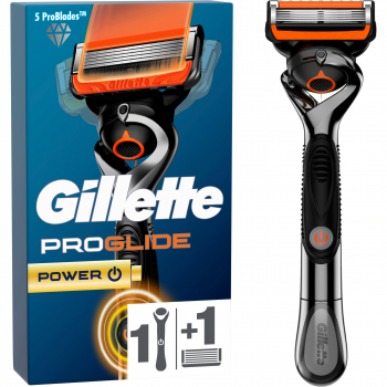Купить станок для бритья Бритва GILLETTE Fusion 5 Proglide Power з 1 змінним картриджем (7702018390786) | Фото 1