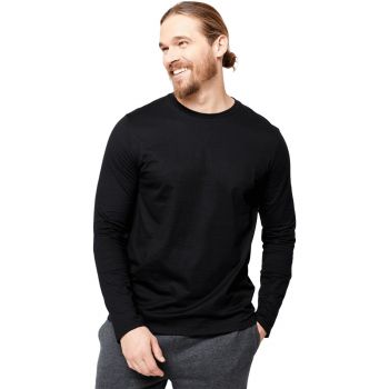 Лонгслів чоловічий для фітнесу Domyos 8644802 M чорний (4293985_Domyos) | Фото 1