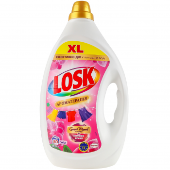 Гель для прання Losk Color Ароматерапія Ефірні олії та аромат Малазійської квітки 2.25 л | Фото 1