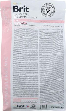 Сухий корм Brit VetDiets беззерновий для котів Hypoallergenic з лососем та горохом 2кг (8595602528370) | Фото 2