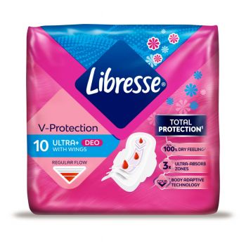 Прокладки гігієнічні LIBRESSE Premium Ultra Normal Soft Deo 10 шт (7322540337938) Прокладки гігієнічні LIBRESSE Premium Ultra Normal Soft Deo 10 шт (7322540337938) | Фото 2