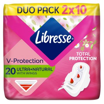 Прокладки гігієнічні LIBRESSE Ultra Normal Wing AloeVera&Camomile 20 шт (7322540344011) | Фото 1