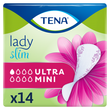 Урологічні прокладки TENA Lady Slim Ultra Mini 14 шт (7322541115832) | Фото 1