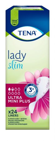 Урологічні прокладки TENA Lady Slim Ultra Mini Plus, 24 шт (7322541116433) | Фото 2