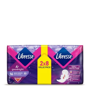 Прокладки гігієнічні LIBRESSE Maxi Goodnight 16 (7322541311708) | Фото 3