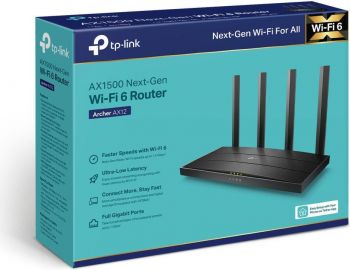 Маршрутизатор TP-LINK ARCHER AX12 AX1500 3xGE LAN 1xGE WAN MU-MIMO OFDMA (ARCHER-AX12) | Фото 4