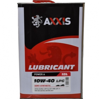 Олива моторна Axxis LPG Power A 10W-40 18л (AX-2030) (48021043875) | Фото 1