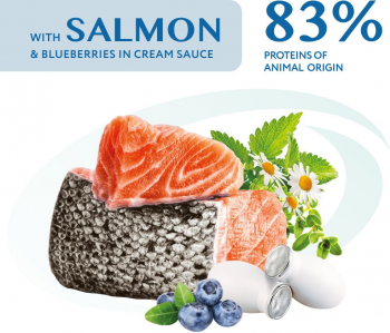 Вологий корм Optimeal для дорослих собак з лососем та голубиком соусі 100г (b2910502) | Фото 2