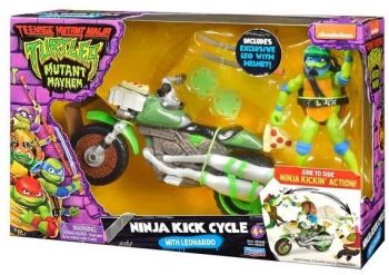 Бойовий транспорт із фігуркою серії «Черепашки-Ніндзя» - Леонардо на мотоциклі (83431) | Фото 2