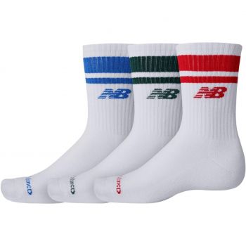 Шкарпетки New Balance Everyday Stripe Midcalf LAS51243WT 3 пари S білі 9197968258427) | Фото 1