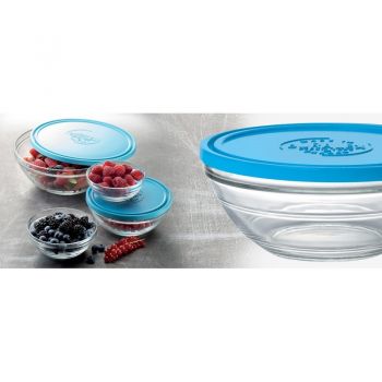Купить салатник DURALEX Lys с синей крышкой 970 мл (17 см) (9066AM06) | Фото 2