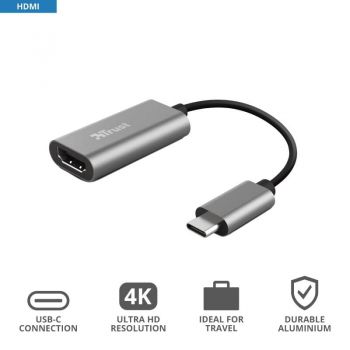 Купить переходник и адаптер TRUST Dalyx USB-C to HDMI Adapter (23774) | Фото 2