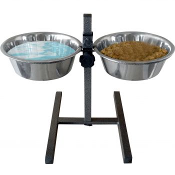 Підставка Swastik Industries металева під миски+2 миски висока, 2 X 3,95 л (2700000022214) | Фото 1