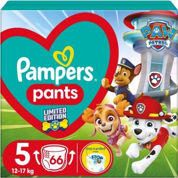 Підгузки-трусики PAMPERS Paw Patrol Pants Junior 12-17кг 66 шт (8006540863619) | Фото 12