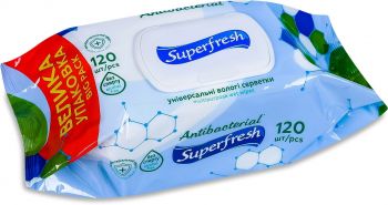 Серветки вологі Superfresh Antibacterial 120 шт (4823071642285) | Фото 2