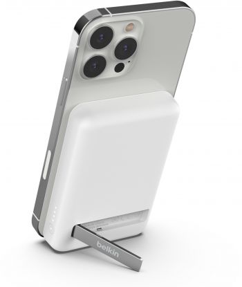 Портативний зарядний пристрій BELKIN 5000mAh MagSafe Wireless White (BPD004BTWT) | Фото 3