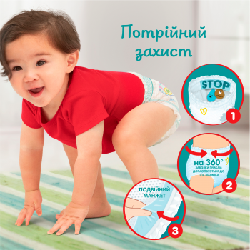 Підгузки-трусики Pampers Pants Giant розмір 6 14-19кг 25шт (8006540069745) | Фото 10