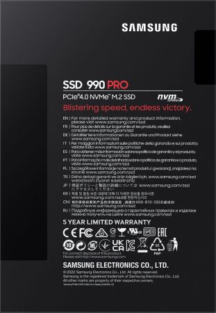 SSD накопичувач SAMSUNG M.2 1TB PCIe 4.0 (NVMe) (MZ-V9P1T0BW) SSD накопичувач SAMSUNG M.2 1TB PCIe 4.0 (NVMe) (MZ-V9P1T0BW) | Фото 3