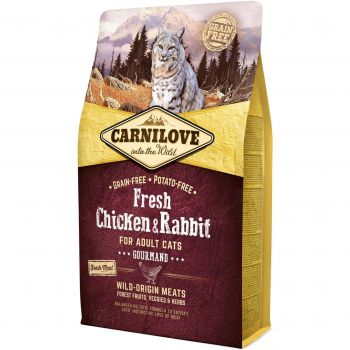 Carnilove Fresh Gourmand з куркою та кроликом 2 кг (8595602527397) | Фото 1
