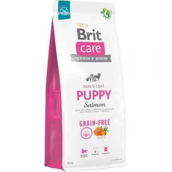 Корм для цуценят Brit Care Dog Grain-free Puppy беззерновий з лососем 12кг(8595602558803) | Фото 1