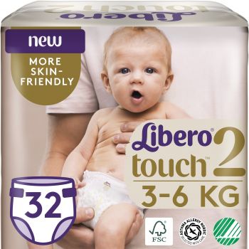 Підгузки LIBERO Touch 2, 32 шт (7322541070315) | Фото 1