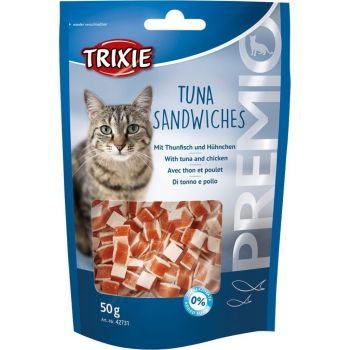 Ласощі для кішок Trixie Premio Tuna Sandwiches тунець 50 г (4011905427317) Ласощі для кішок Trixie Premio Tuna Sandwiches тунець 50 г (4011905427317) | Фото 1