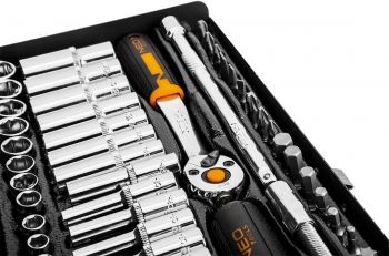 Набір торцевих головок NEO Tools, 63шт, 1/4