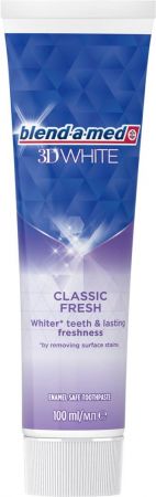 Зубна паста Blend-a-med 3D White Класична свіжість 100 мл (8006540792896) Зубна паста Blend-a-med 3D White Класична свіжість 100 мл (8006540792896) | Фото 2