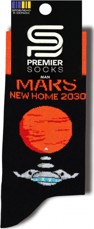 Шкарпетки чоловічі Premier Socks Mars 43-45 1 пара чорні (4820203348589) | Фото 4