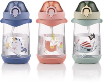 Купить термос и термокружку Пляшка для води ARDESTO Octopus дитяча 500 мл, зелена, пластик (AR2250PO) | Фото 6