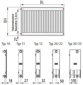 Kermi Profil-K FKO 11 тип 400x2600 мм, 2254 Вт (FK0110426W02) Kermi Profil-K FKO 11 тип 400x2600 мм, 2254 Вт (FK0110426W02) | Фото 5