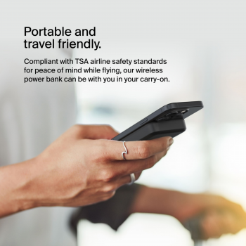 Портативний акумулятор BELKIN 8000mAh MagSafe Wireless Qi2 Black (BPD007BTBK) | Фото 5