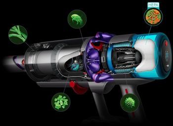 Купить пылесос Акумуляторний пилосос Dyson Gen5 Detect Absolute 446989-01 (Nickel/Purple) | Фото 7