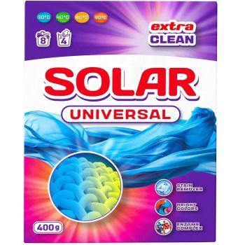 Пральний порошок Solar Universal для ручного та автоматичного прання 400 г (4820269930247) Пральний порошок Solar Universal для ручного та автоматичного прання 400 г (4820269930247) | Фото 1