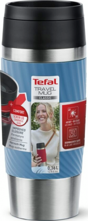 Термочашка TEFAL Travel Mug Classic Twist, 360мл, блакитний (N2024510) | Фото 3