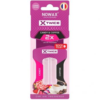Ароматизатор повітря Nowax із подвійною капсулою X Twice – Candy & Coffee (NX00153) | Фото 1