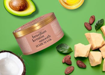 Маска для волосся, що розгладжує OGX Brazilian Keratin Smooth 300мл (3574661711003) | Фото 3