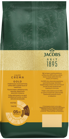 Кава Jacobs зерна Crema Gold, 1000гр, купаж арабіка /робуста (8711000539217) | Фото 3